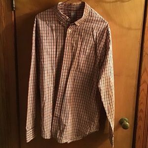 Multi-Colored Plaid Long Sleeve Men's Shirt